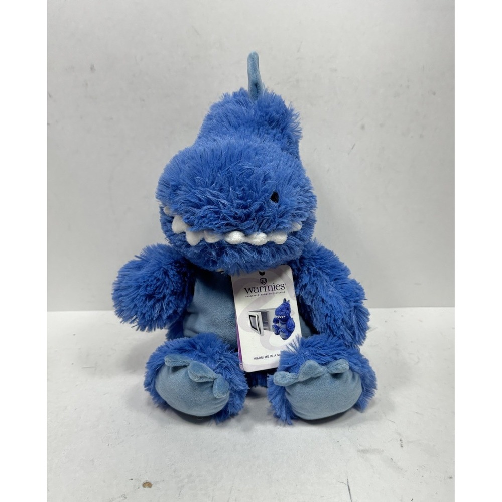 TREX Blue Dinosaur Warmies Plush Heatable Stuffed Animal 13"
